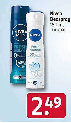 Nivea Deospray 150 ml - Fresh Ocean & Fresh Natural