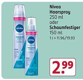 Nivea Haarspray 250 ml oder Schaumfestiger 150 ml