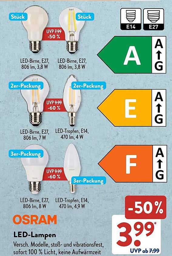 OSRAM LED-Lampen - Hohe Qualität zum besten Preis