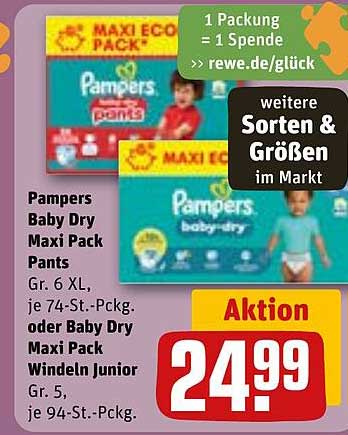 Pampers Baby Dry Maxi Pack Pants und Windeln
