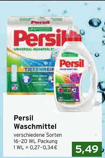 Persil Waschmittel verschiedene Sorten 16-20 WL Packung
