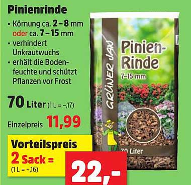 Pinienrinde 70 Liter
