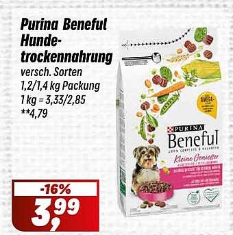 Purina Beneful Hundenassnahrung 1,2/1,4 kg