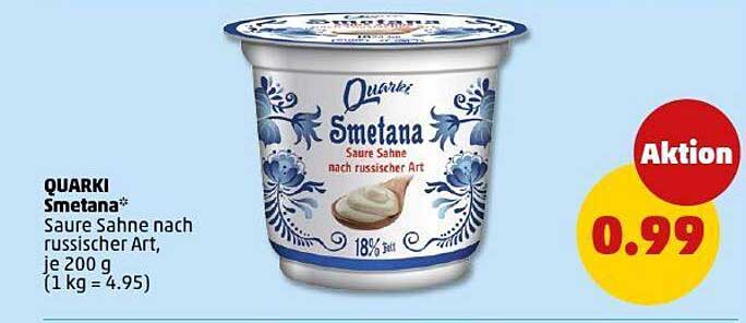 QUARKI Smetana – Saure Sahne nach russischer Art, je 200 g