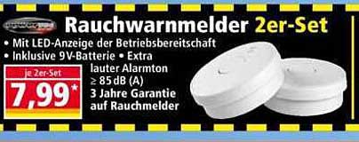 Rauchwarnmelder 2er-Set