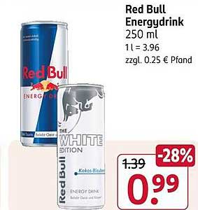 Red Bull Energydrink 250 ml - White Edition