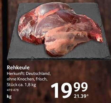 Rehkeule - frisch aus Deutschland