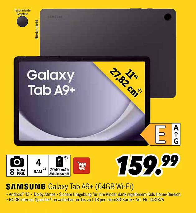 Samsung Galaxy Tab A9+ (64GB Wi-Fi)