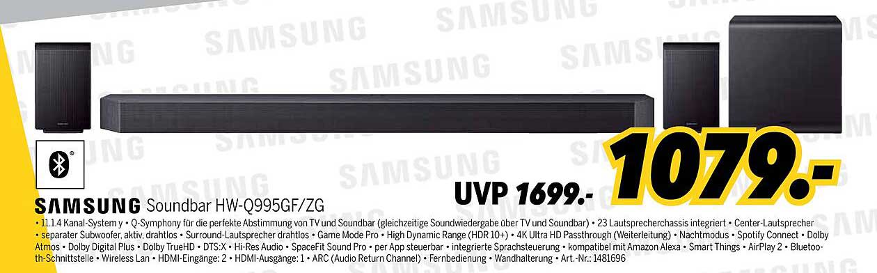 SAMSUNG Soundbar HW-Q995GF/ZG