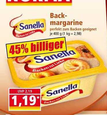 Sanella Backmargarine 400 g