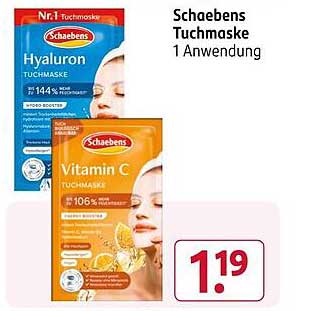 Schaebens Tuchmaske 1 Anwendung