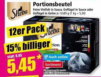 Sheba Portionsbeutel – Feine Vielfalt für Ihre Katze