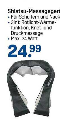 Shiatsu-Massagegerät für Schultern und Nacken