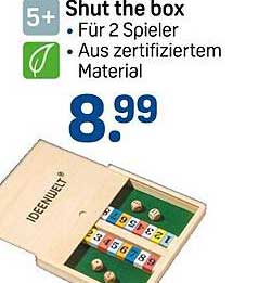 Shut the Box - Spiel für 2 Spieler