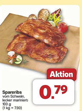 Spareribs vom Schwein, lecker mariniert