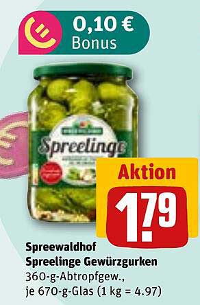 Spreewaldhof Spreelinge Gewürzgurken – 360-g-Glas