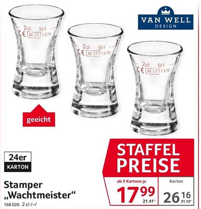 Stamper „Wachtmeister“ – 24er Karton für jeden Anlass