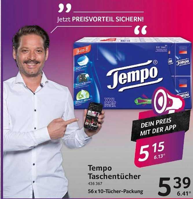 Tempo Taschentücher 56 x 10-Tücher-Packung