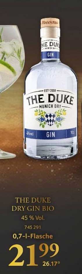 THE DUKE DRY GIN BIO 0,7-L-Flasche