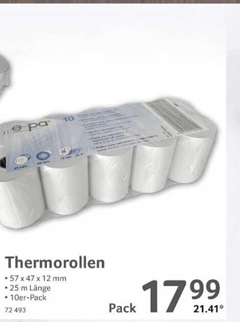 Thermorollen 10er-Pack