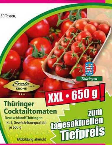 Thüringer Cocktailtomaten XXL - 650 g
