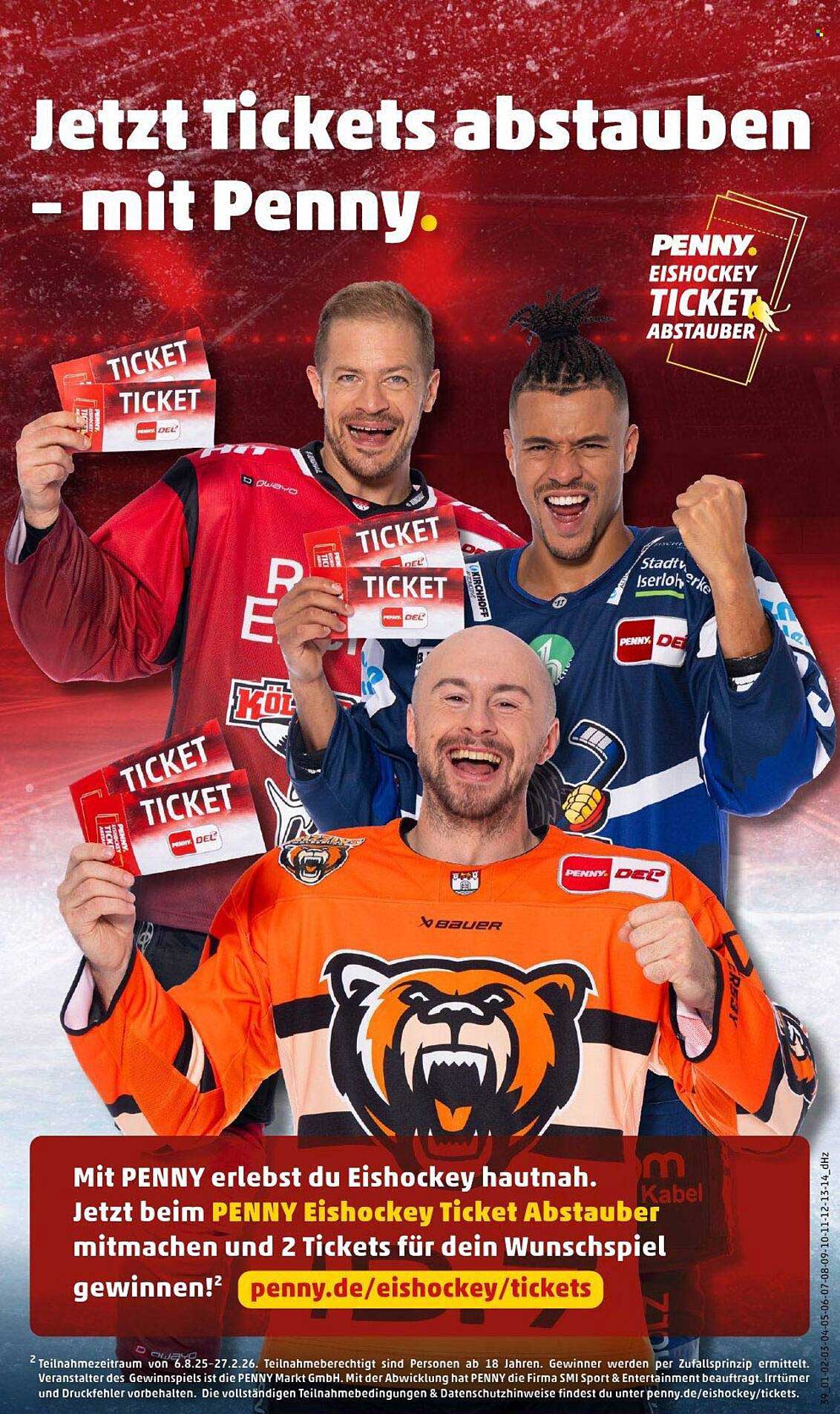 Tickets für dein Eishockeyerlebnis bei PENNY