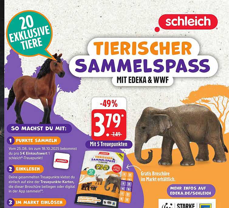 Tierischer Sammelpass mit Edeka & WWF – 49% Rabatt!