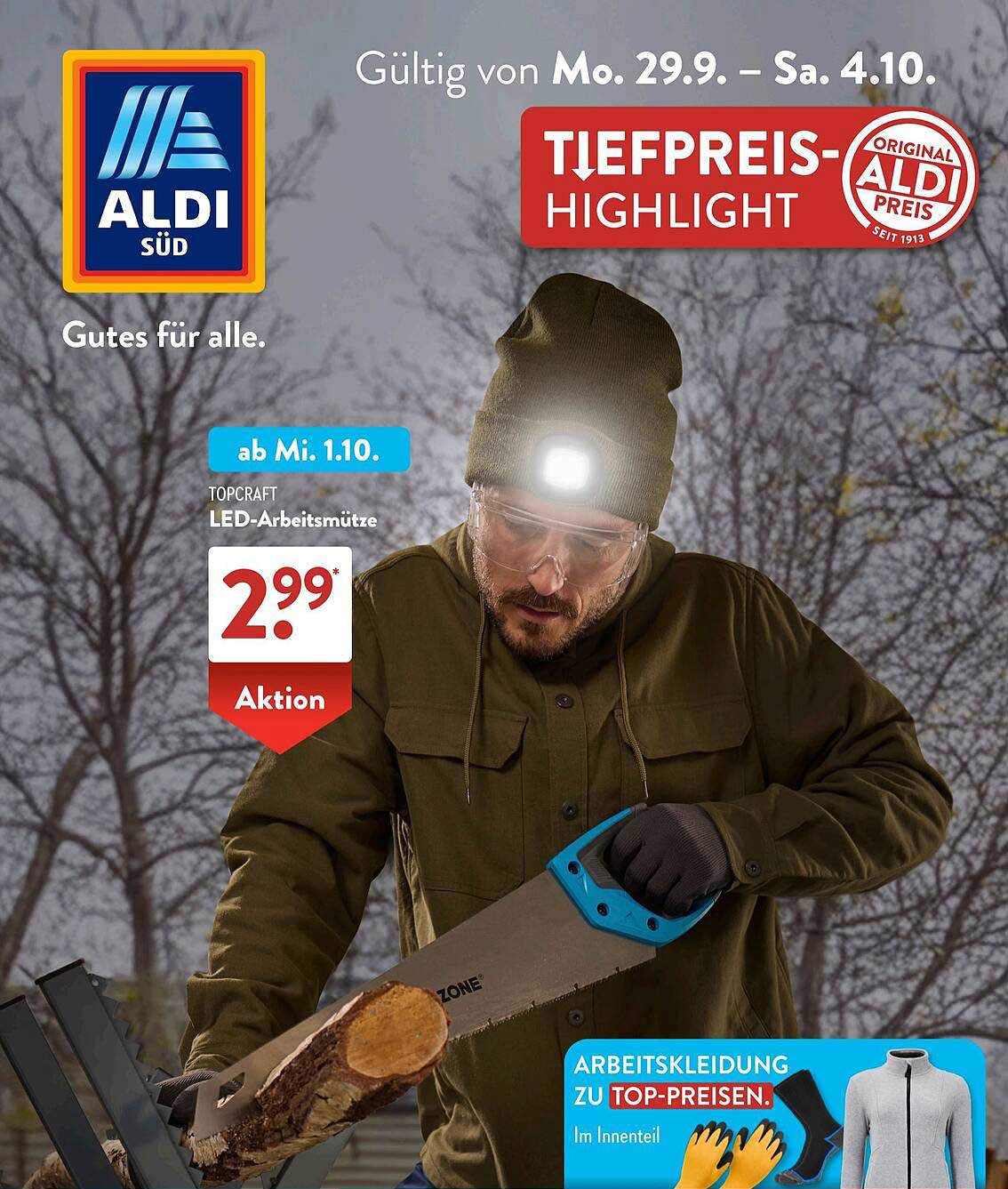 TOPCRAFT LED-Arbeitsmütze