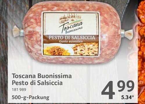 Toscana Buonissima Pesto di Salsiccia 500 g-Packung
