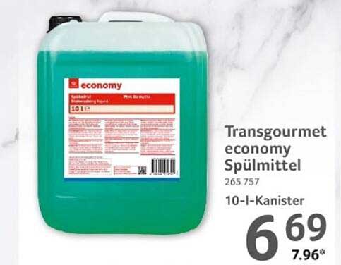 Transgourmet economy Spülmittel 10-I-Kanister