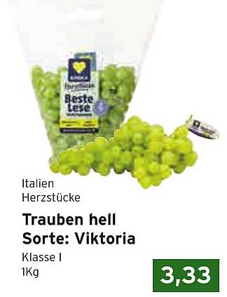 Trauben hell Sorte: Viktoria 1kg