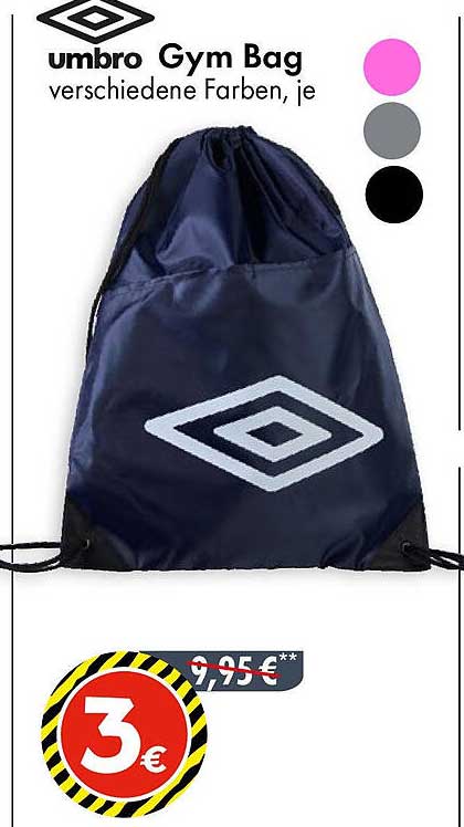 umbro Gym Bag - verschiedene Farben