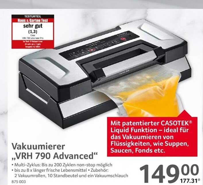 Vakuumierer „VRH 790 Advanced“