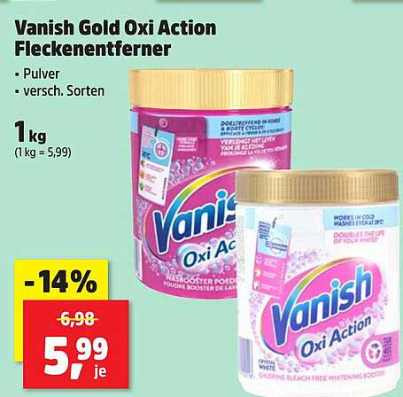 Vanish Gold Oxi Action Fleckenentferner 1 kg