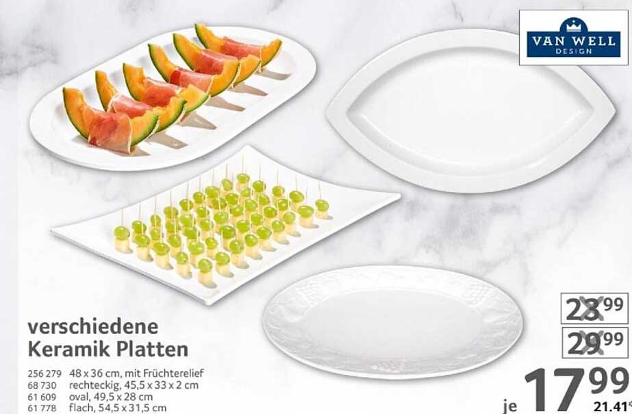 verschiedene Keramik Platten