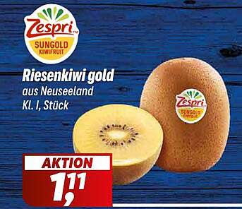 Zespri Riesenskiwi Gold - aus Neuseeland, 1 Stück