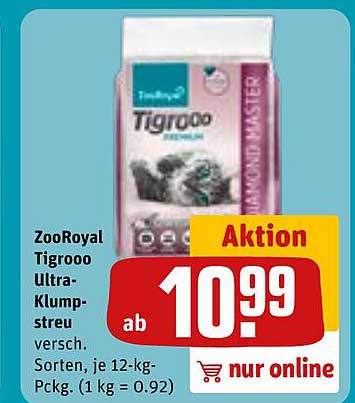 ZooRoyal Tigrooo Ultra-Klumpstreu 12-kg-Packung