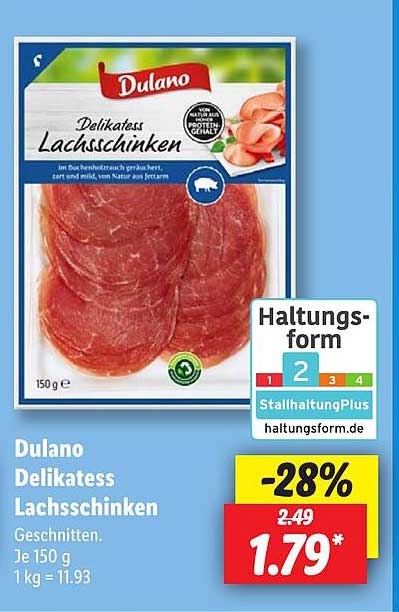 Dulano Delikatess Lachsschinken