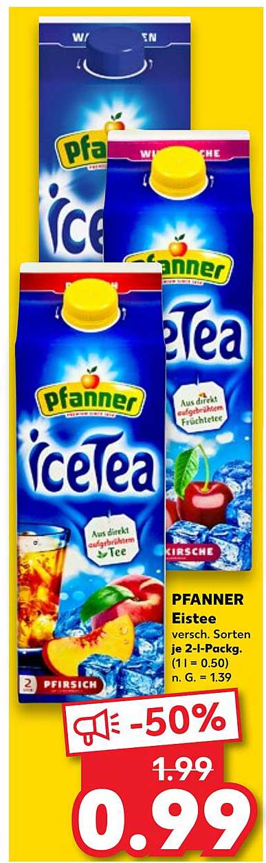 Verwunderlich Pfanner Eistee Angebot Ebenbild