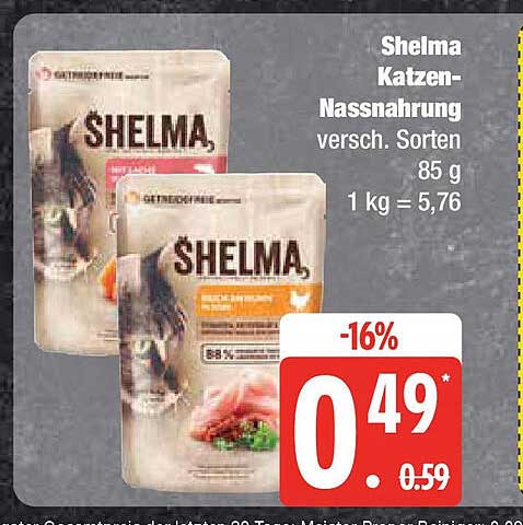 Shelma Katzen-Nassnahrung