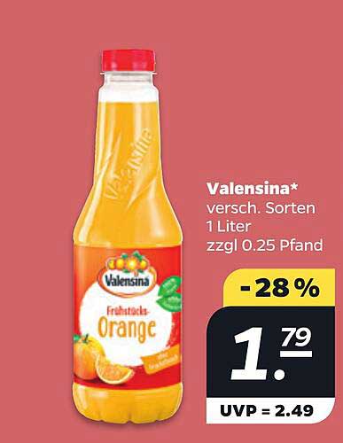Valensina Fruchtsaft Orange Angebot bei NETTO Valensina Fruchtsaft Orange Angebot bei NETTO