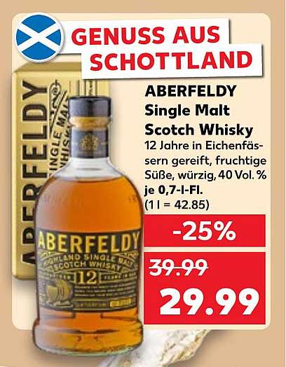 ABERFELDY Single Malt Scotch Whisky 12 Jahre