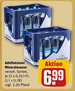 Adelholzener Mineralwasser 12 x 0,75 l-Fl.