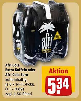 Afri Cola Extra Koffein oder Afri Cola Zero, je 6 x 1-L-Fl.-Pckg.