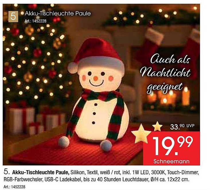 Akku-Tischleuchte Paule