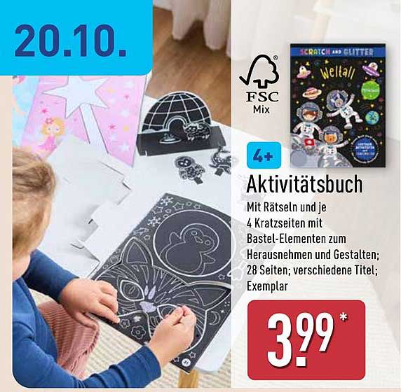 Aktivitätsbuch - Scratch and Glitter
