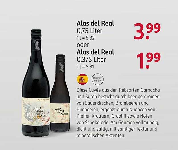 Alas del Real 0,75 Liter oder 0,375 Liter