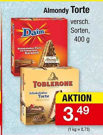 Almondy Torte versch. Sorten, 400 g