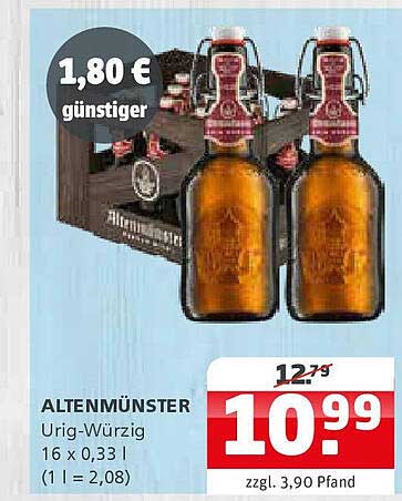 ALTENMÜNSTER Urig-Würzig 16 x 0,33 l
