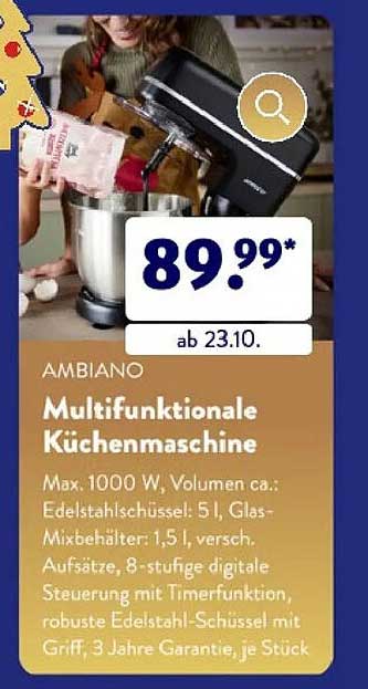 AMBIANO Multifunktionale Küchenmaschine